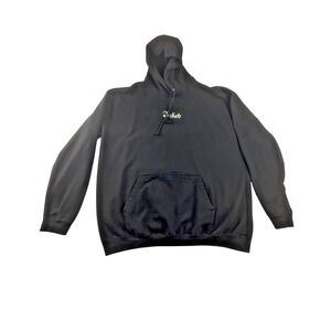 Inked Black Hoodie 4XL Unisex Oversized Pullover Sweatshirt Fleece Pocket Casual